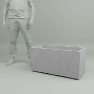 Вазон з бетону Лісабон 40х80 см