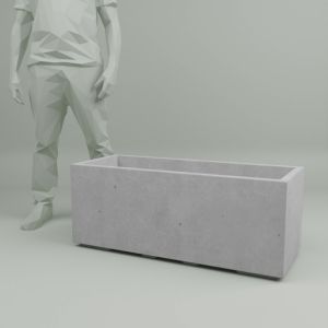 Вазон з бетону Лісабон 40х100 см