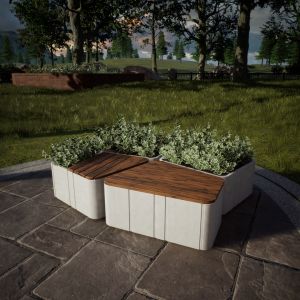 Лава з бетону Сегмент