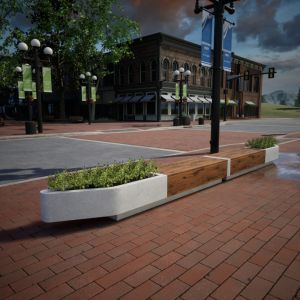 Лава з бетону Урбан Plus L350