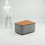 Лава з бетону Сегмент