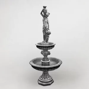 Фонтан “Дівчина з глечиками двоярусний” (арт. 015)