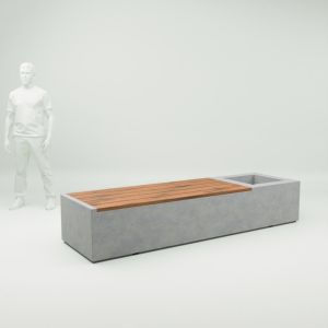 Лава з бетону Маракеш “Б” L240